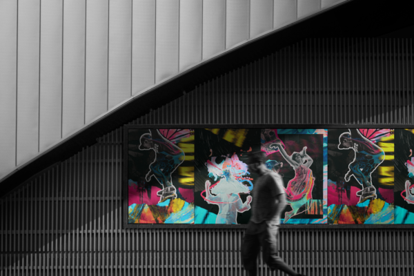 mockup de Diseño de 3 postales